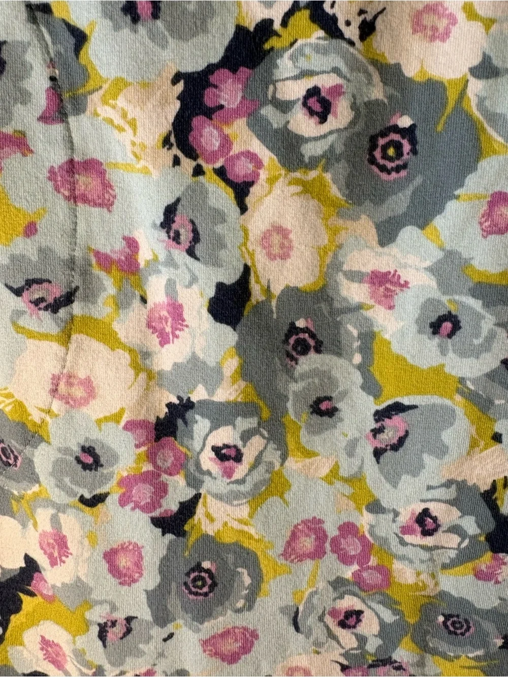 J. Jill Light Blue Floral Mini Skirt and Cardigan